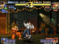 une photo d'Ã©cran de The King of Fighters 99 - Millenium Battle sur SNK Neo Geo